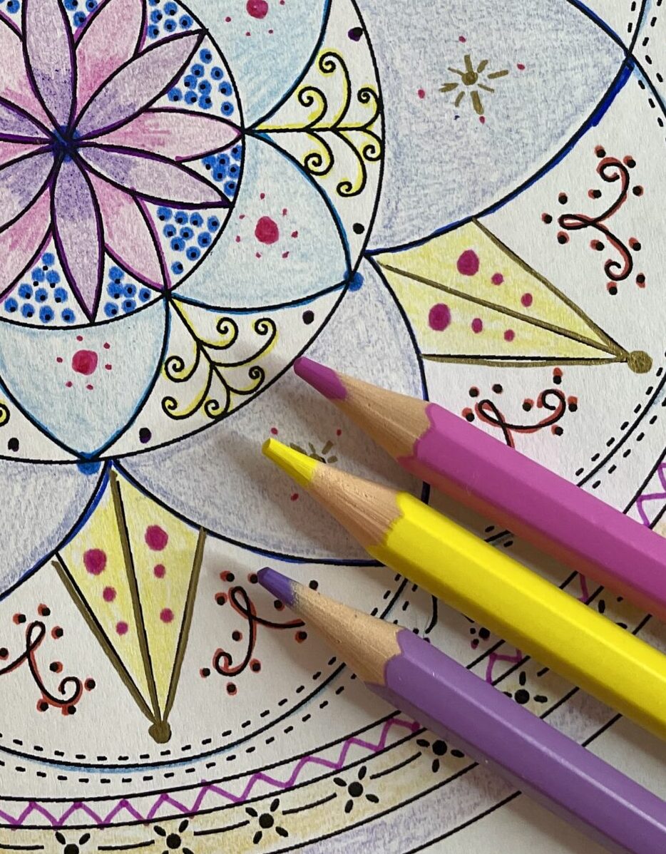 Mindful mandala colouring and journaling 2