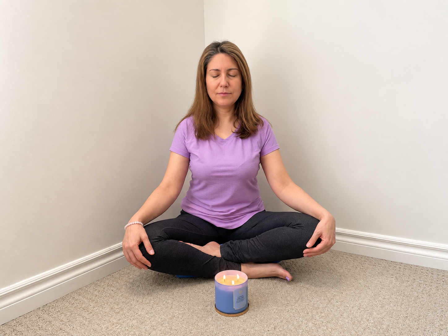 Marcella in quiet meditation