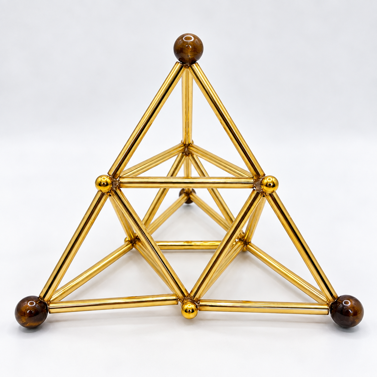 Sacred Geometry Tetrahedron Sculpture by Reiki Master