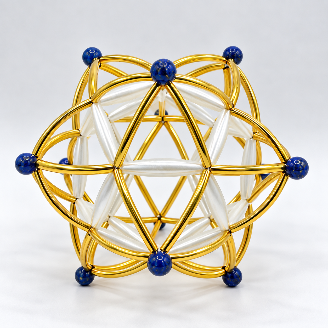 Sacred Geometry Stellated Dodecahedron Sculpture by Reiki Master