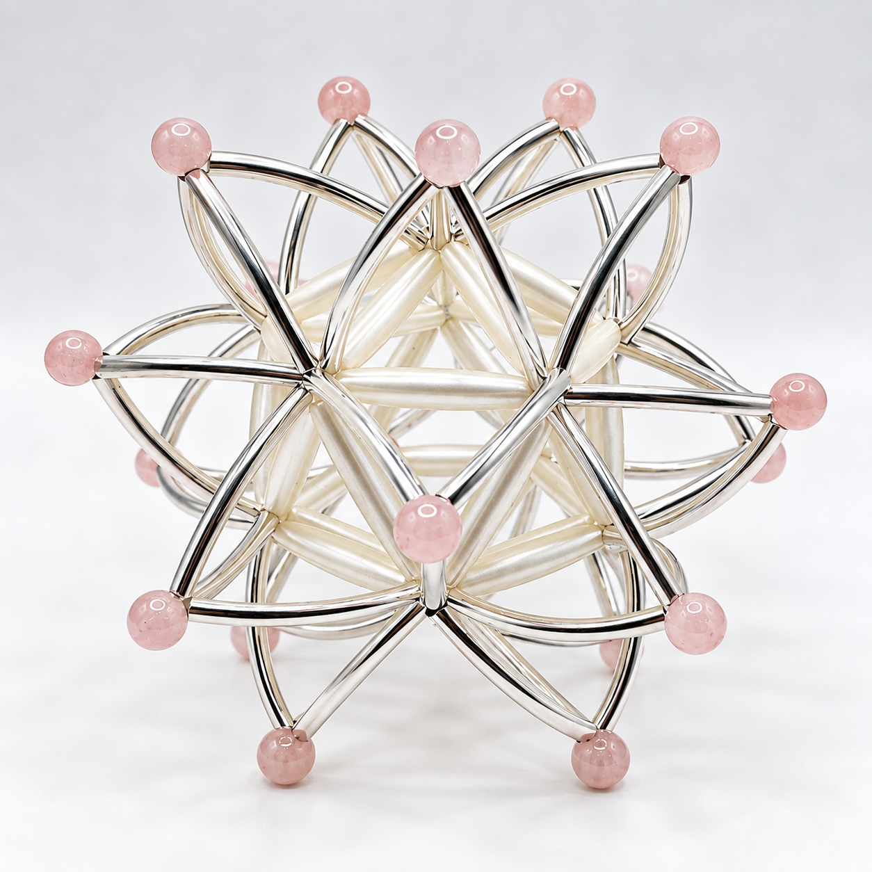 Sacred Geometry Stellated Icosahedron Sculpture by Reiki Master